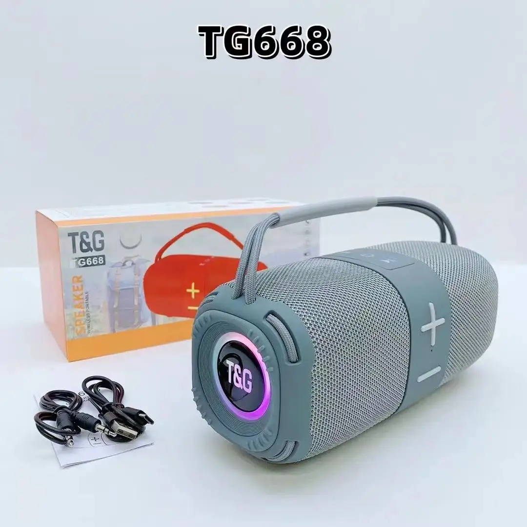 TG668 беспроводной BT динамик портативный домашний сабвуфер высокого качества TG-668 USB TF FM TWS