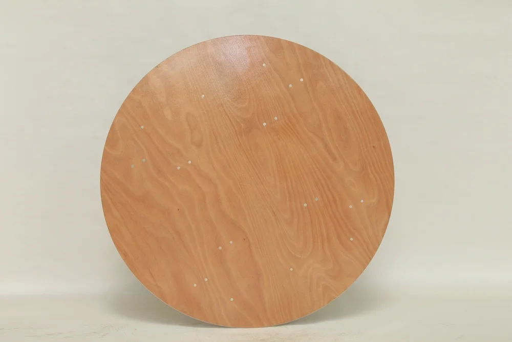 2024 China Manufacturer Factory Supply American Modern Style plywood Wood round foldable Table