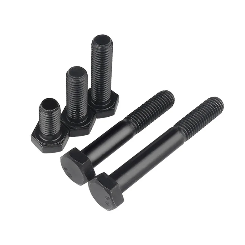 Black Hex Screw Bolt Din933 M6 Bouten M10  Fasteners Hexagon Bolts Grade 8.8 Hex Head Bolt