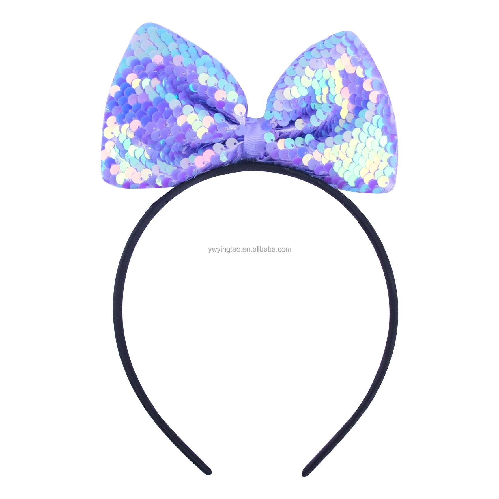 
Candygirl Sequin Bow Hairband Party Princess Hair Accessories For Girls Holiday Birthday Gift 2021 New Design 