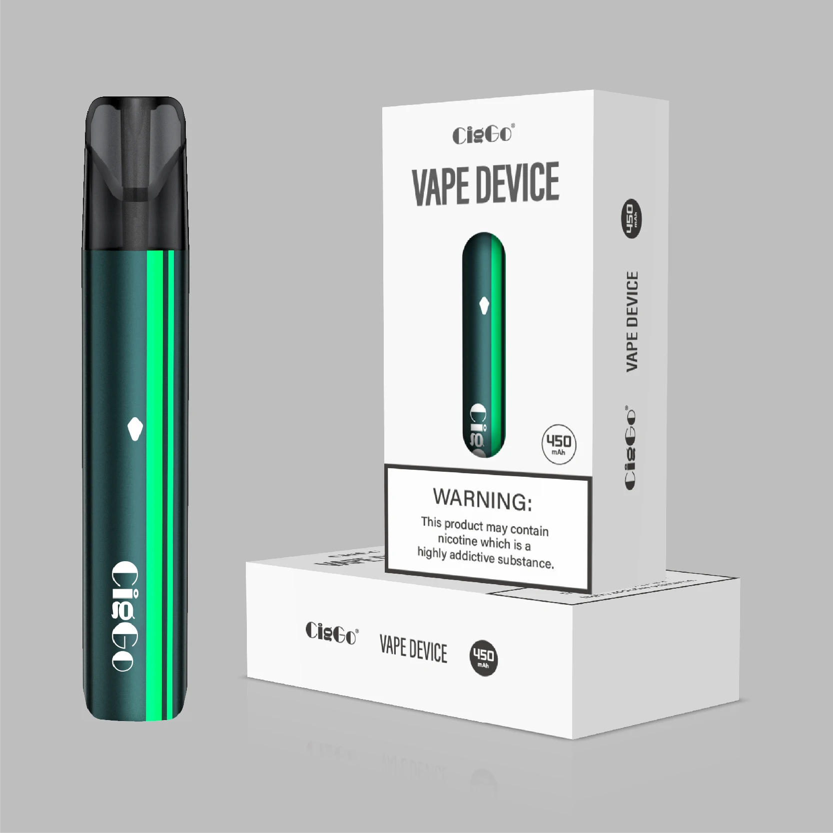 Rechargeable starter kit 450mAh Battery Vape Pen Pod System ecigarette