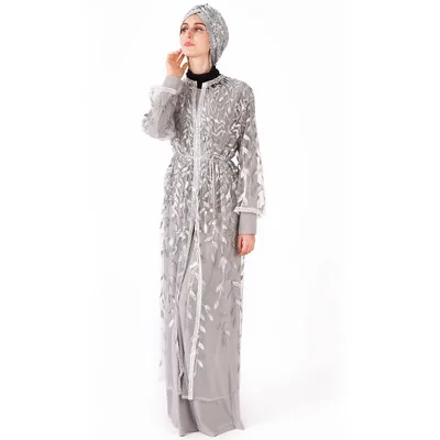 Luxury Elegant Sequins Embroidery Turkey Clothing Islamic borka muslim abaya