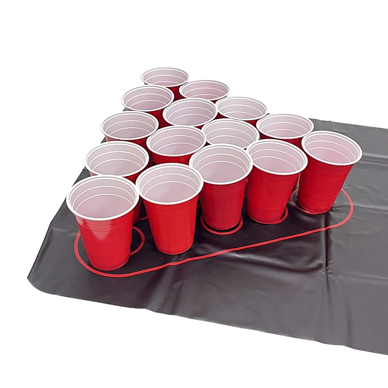 Beer Pong Set Beer Pong Table Mat Drinking Games Outdoor Portable Tailgating Drunk Games for Adults Party