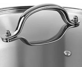 Stainless Steel Big Capacity Stock Pot Set Kitchen With Glass Lid Suitable For Gas And Induction Cooker Cookware Set