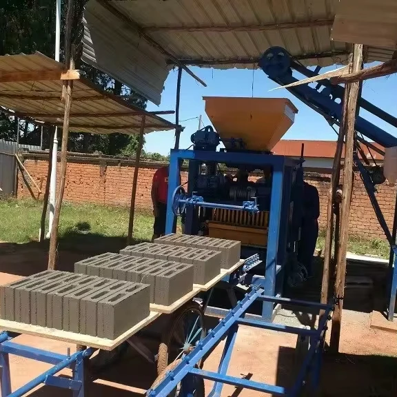 high quality QT4-24 concrete block machine price interlocking Manual Brick Making Machinery