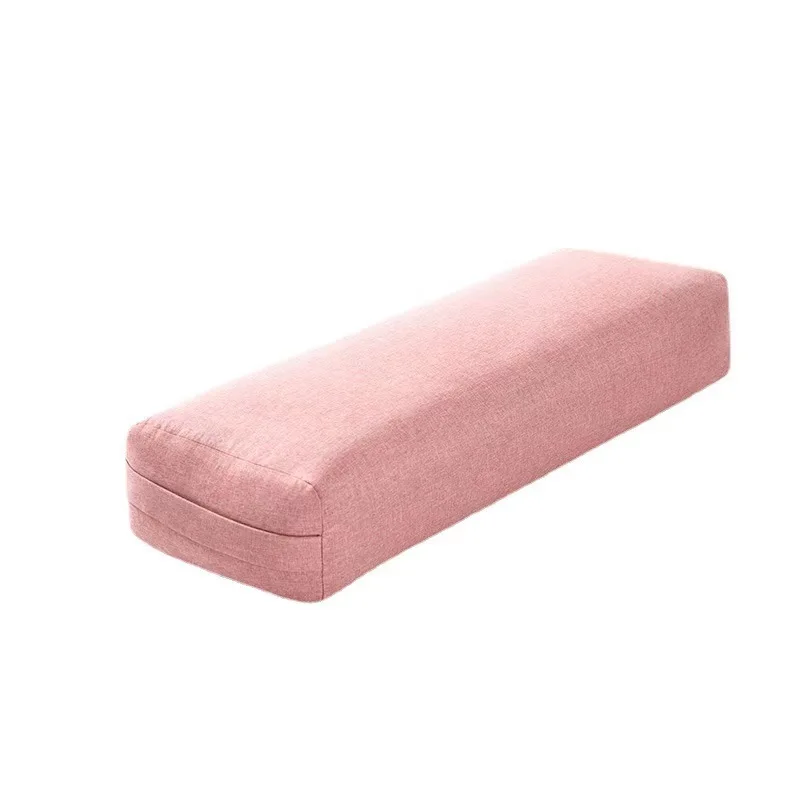 Eco-friendly cotton and linen yoga mat pillow rectangular sponge yoga mat round mat
