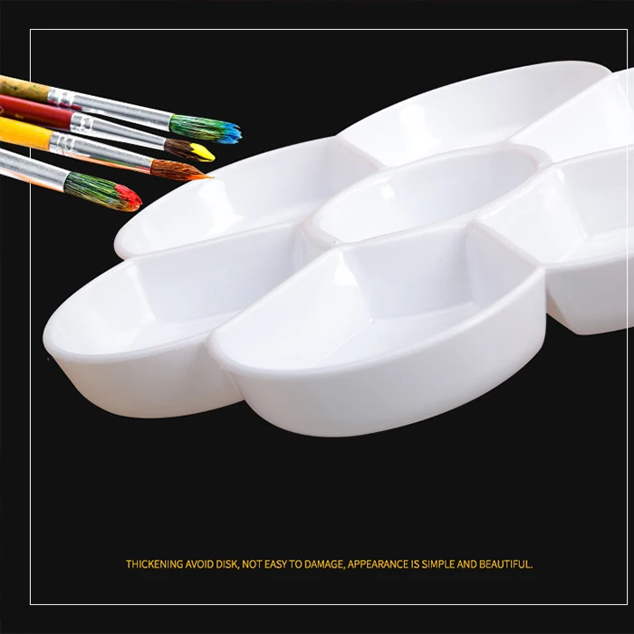 school art class plastic watercolor paint pigment tray palette for kids students