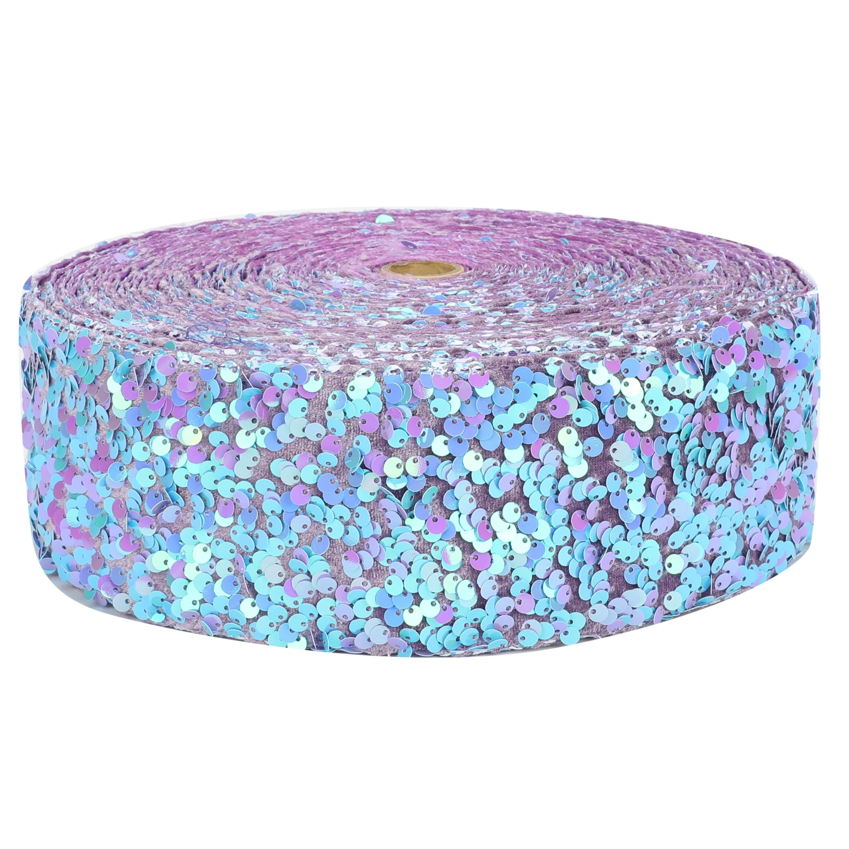 HSDRIBBON Listones 3inch 75mm HSD-Genuine Colorful Velvet Sequin Ribbon