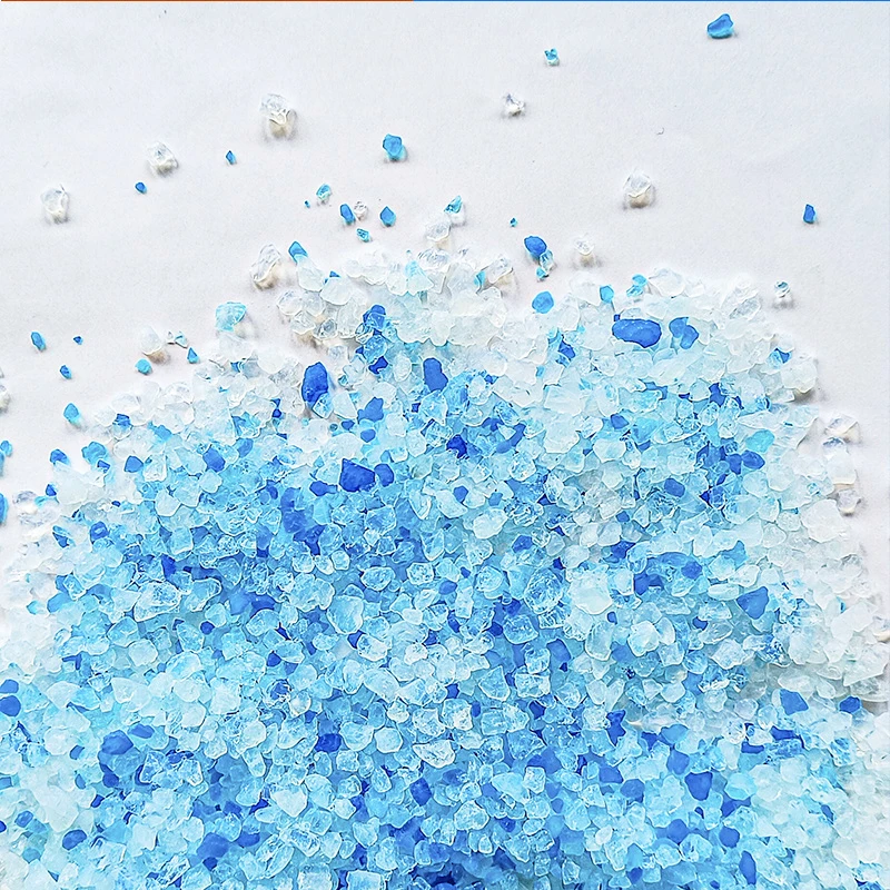 low dust1-8mm 1.6kg Wholesale Factory Directly Supply high quality Silica Gel Sand Filler Clean Blue Crystal Silicone Cat Litter