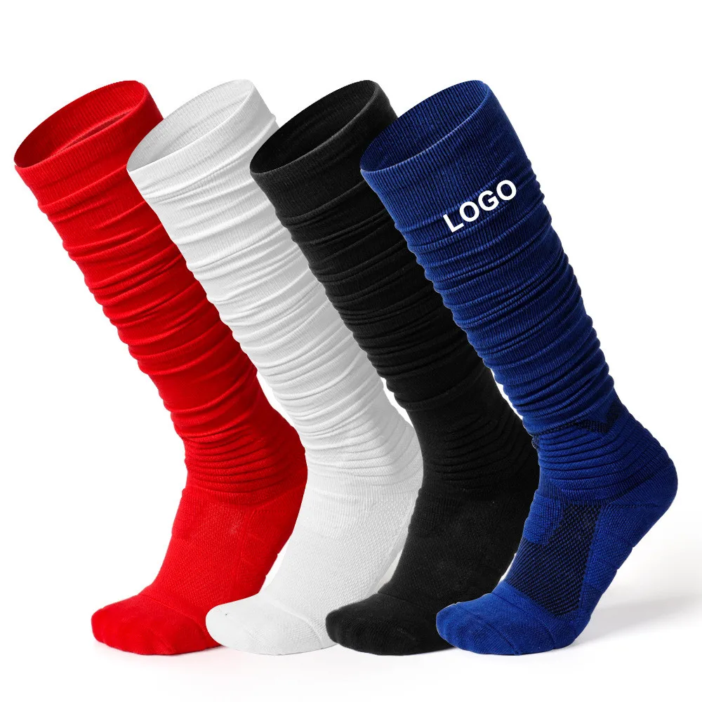 Socksmate Custom logo athletic tube sock baseball sport high cotton long compression gym white rugby football socks low moq