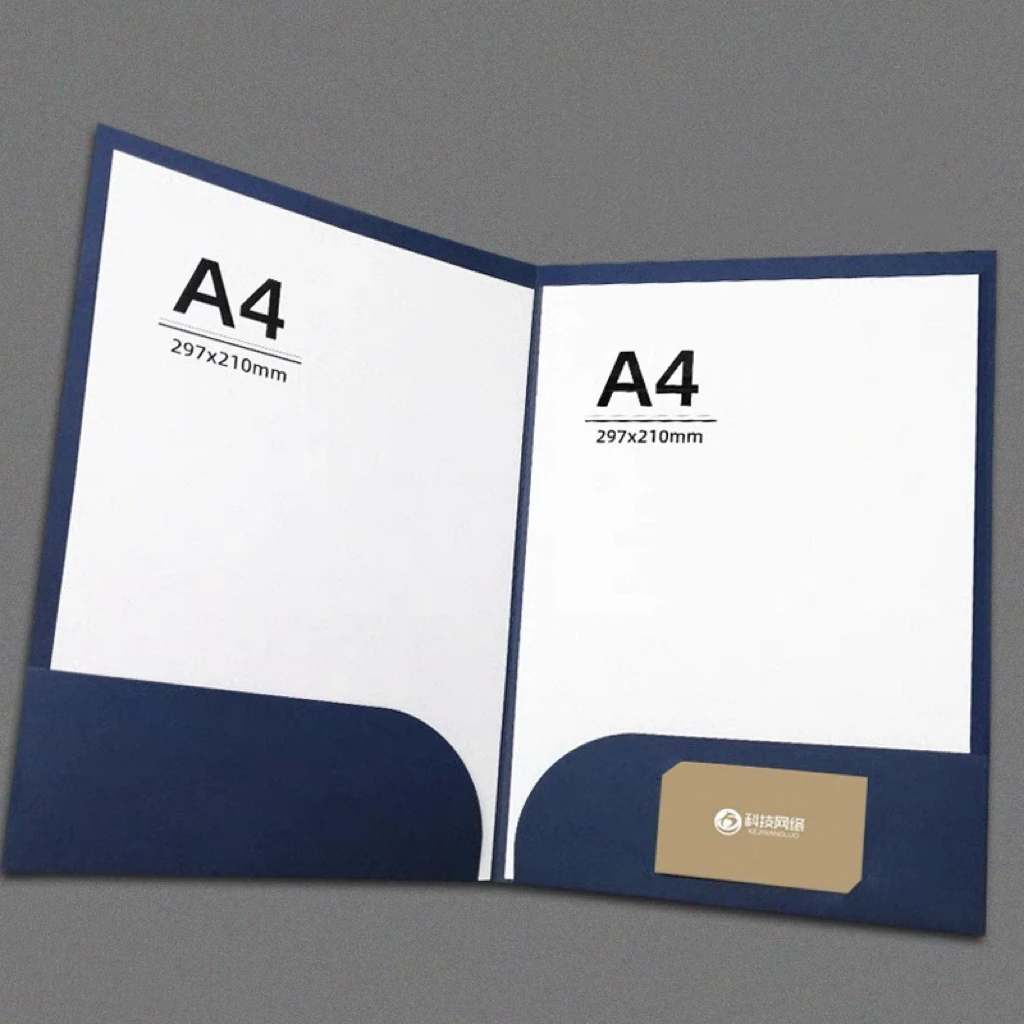 Factory Price Customize Design Print LOGO A4 Colorful Cardboard Fashion Document File Folders For Business Office