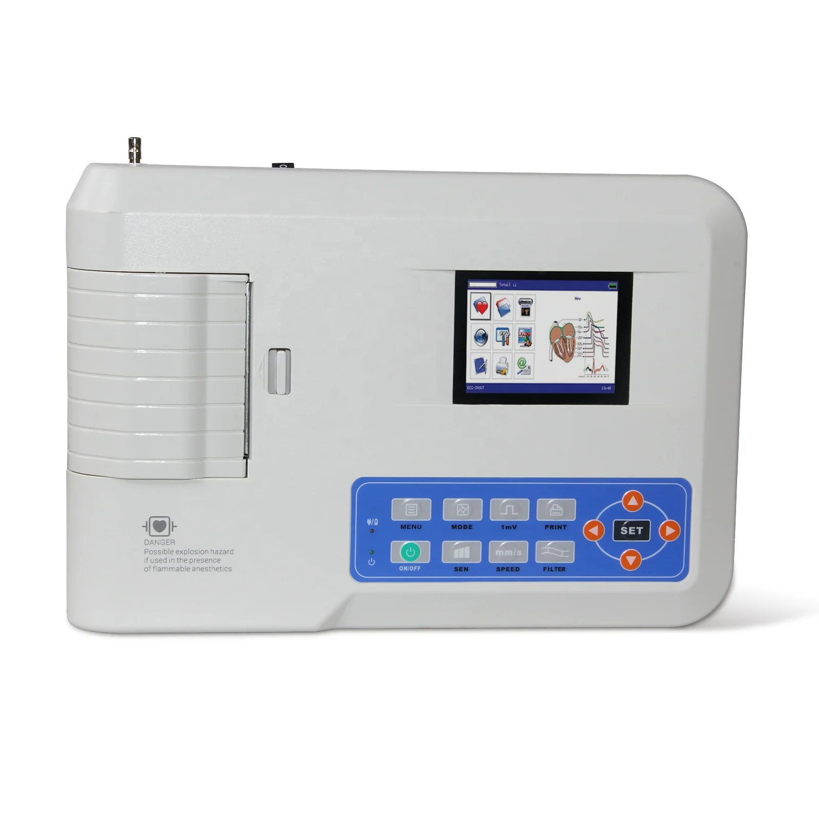 Cheap Portable ECG300G ECG Machine  3 Channel 12 lead ECG/EKG Machine Price
