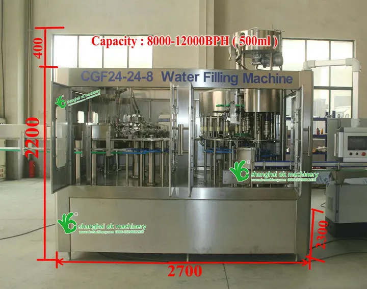 Automatic Pet Bottle Water Filling Machine / Packing Line