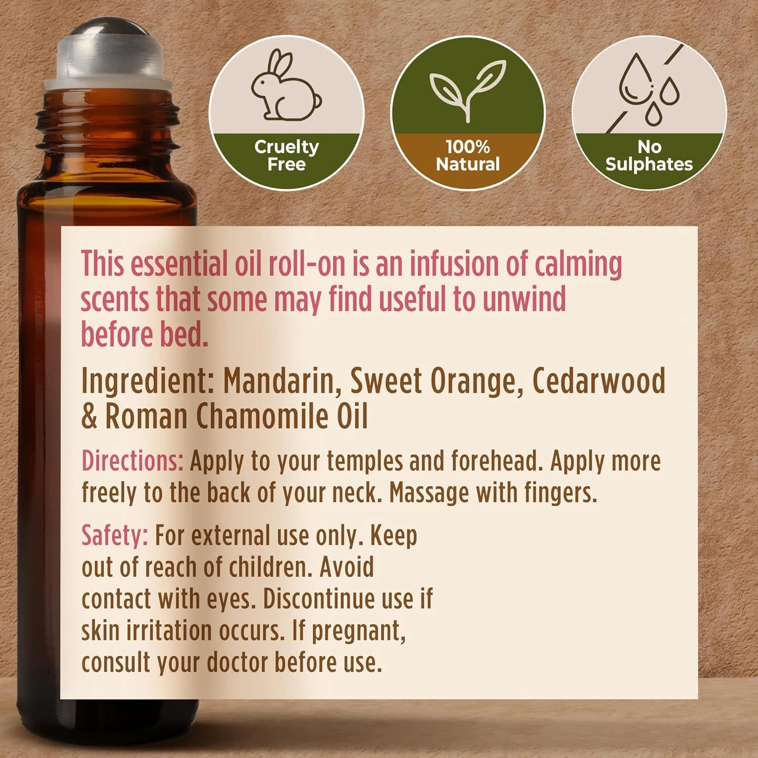 Private Label OEM Aromatherapy Blend Essential Oil Roll On for Better Sleep