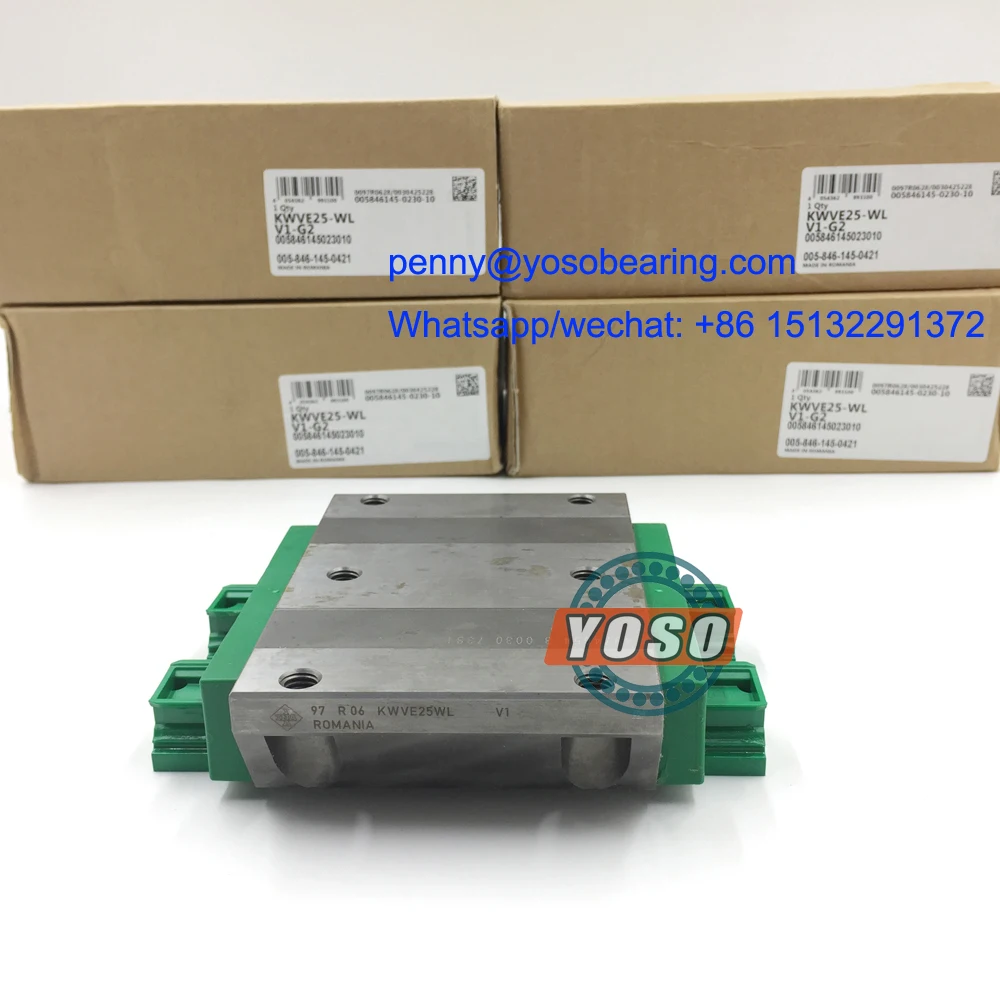 KWVE25WL линейный направляющий подшипник каретки KWVE25 KWVE25-WL линейных направляющих