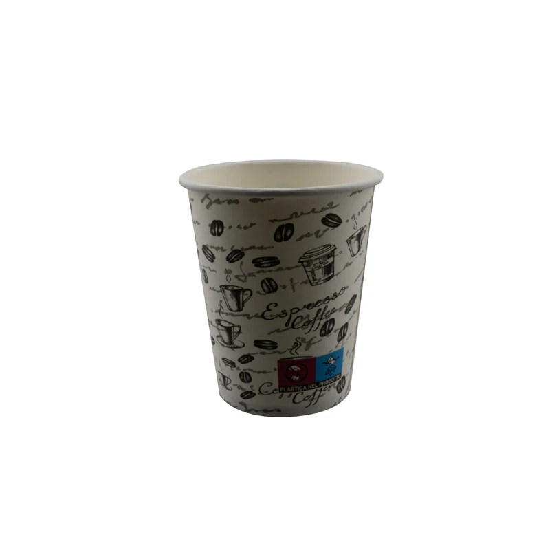 8 oz бумажная Экологически чистая одноразовая кофейная чашка