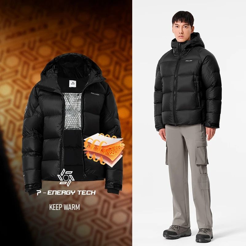 900 Fluffy 95% Goose Down Jacket 2024 Winter New Design Unisex Warm Windproof Puffer Jacket High Performance Custom Logo Outdoor