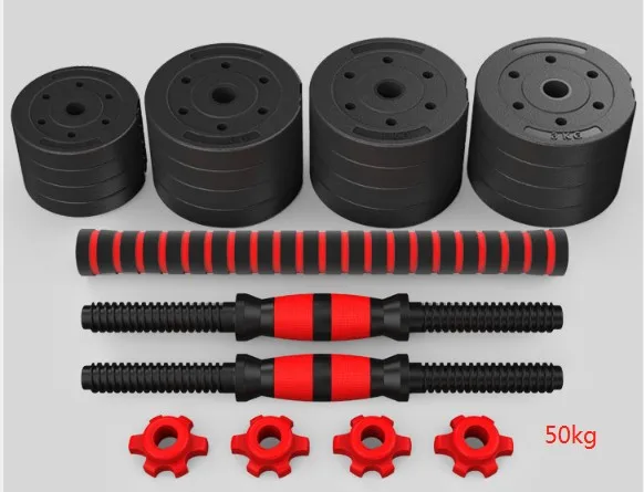 Multi-shape 2 In 1 Barbell Dumbbells Exercise 10kg 15kg 20kg 30kg 40kg Environmental Protection Cement Material Dumbbells