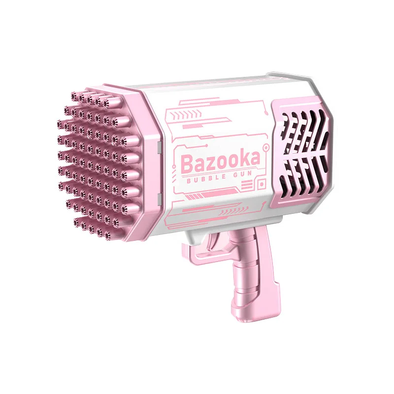 Hot selling 69 Holes  Electric super large volume Gatling bubble machine bubble blower maker automatic bubble gun for child