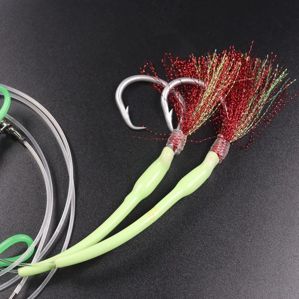 Saltwater Fishing Luminous Tube Leader Line Hook Protector Sleeve Fishing Rig Accessories Glow In The Dark