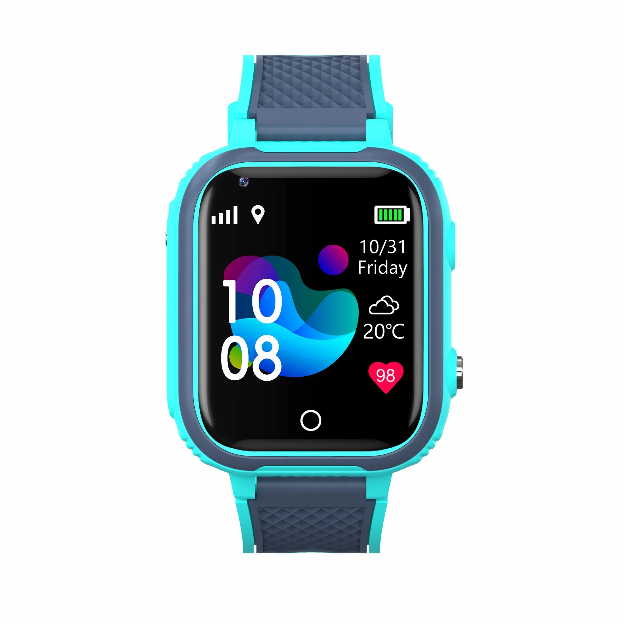 CE Rohs Camera Children Smartwatch SOS GPS WIFI LBS Call Voice Nano Sim Card Waterproof LT21 4G Kids Smart Watch Phone Watch