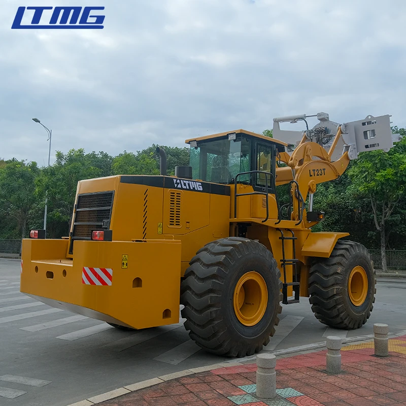 LTMG  wheel loader forklift stone  18 ton 23 ton 28 ton diesel loader forklift with tire clamp