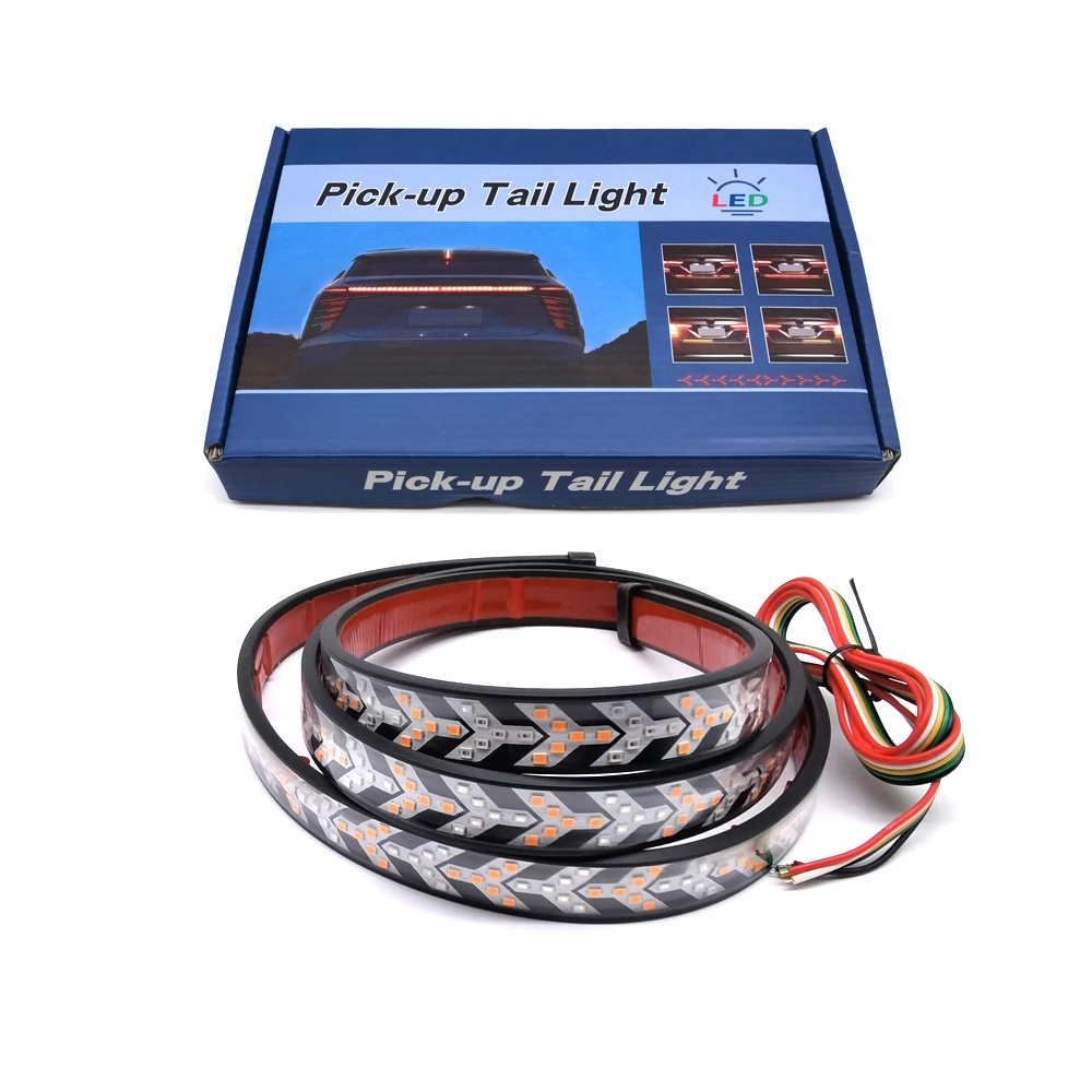 Car 12v Bar Flashing Warning Led Strip Tail Light Bar For SUV Truck 12V Controller Led Car Tail Light Strip Red Color