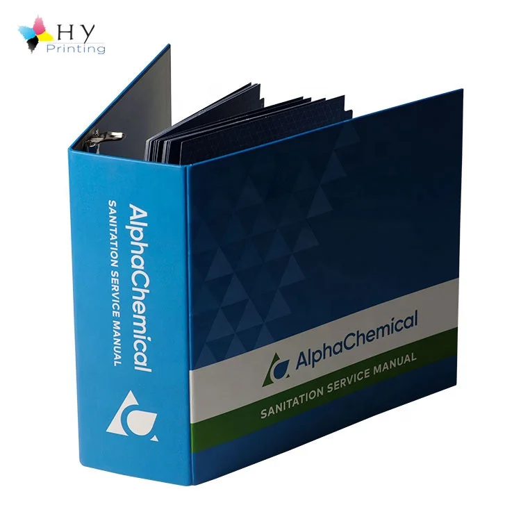 Custom Heavy Duty document organizer 3 D Ring Binder file folder