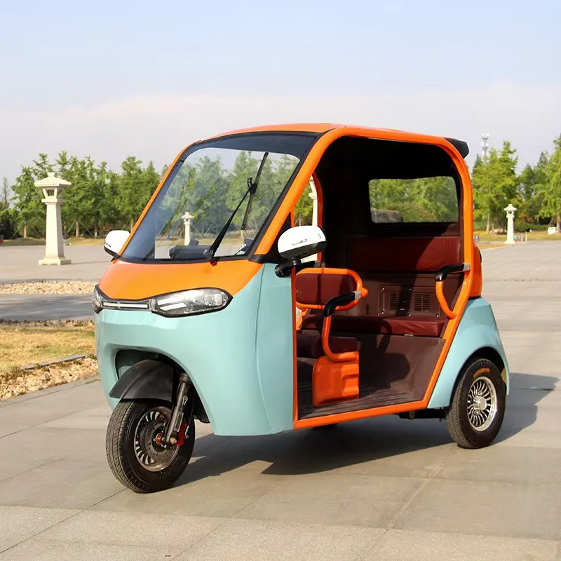 2024 New Design Hot Selling Safely three wheel electric tricycles European Union Rickshaw Tuktuk For Taxi Use