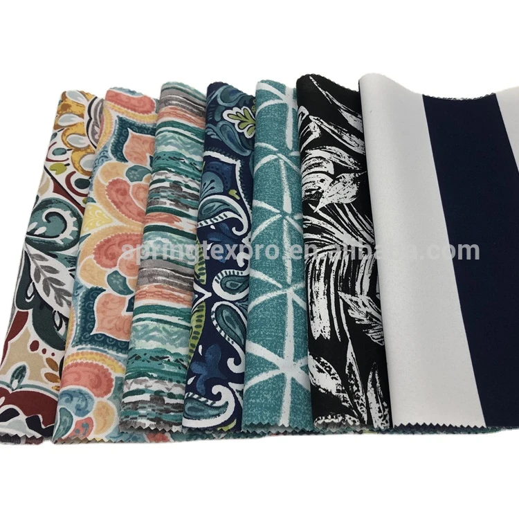 Лидер продаж на Amazon, 100% полиэстер, 600D, ткань для уличной мебели, подушка