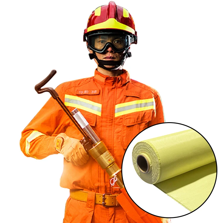 Protective Garment Material Fabric Cut Resistant High Stregth Para Aramid Fabric For Soft Vest Insert Firefight Uniform