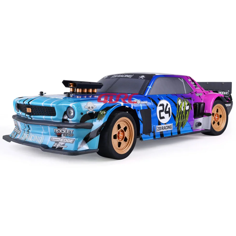 4DRC ZD EX-07 1/7 Scale Hobby Car Toys 2.4g 4WD Brushless Electric Motor Remote Control Racing Car KIT High Speed Rc Sport Car