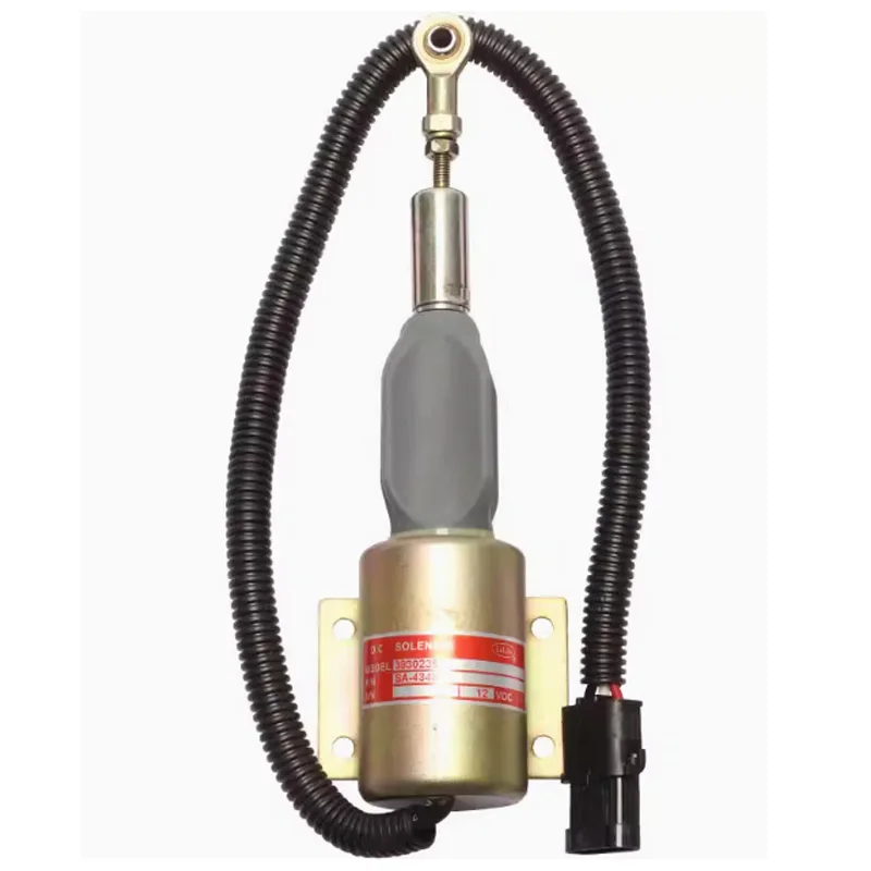 Suitable for Cummins flameout solenoid valve 3930235 flameoutswitch 3930236 oil shut-off valve SA-4348-24 excavator accessories