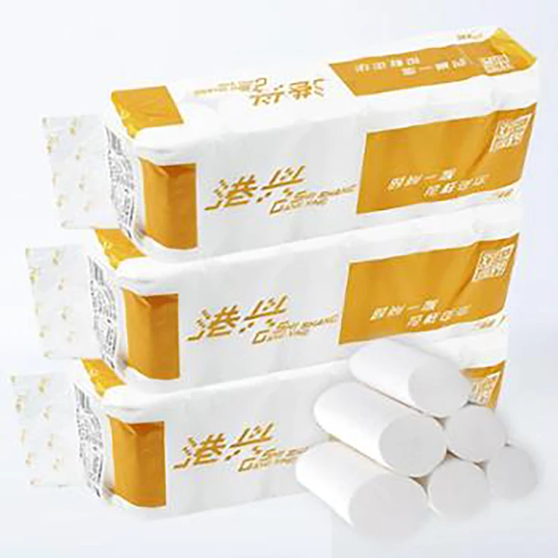 Wholesale 3/2Ply Customize Soft Factory Price Virgin Wood Pulp Bulk Toilet Paper Loo Roll Bog Roll Facial Tissue Toilet Paper