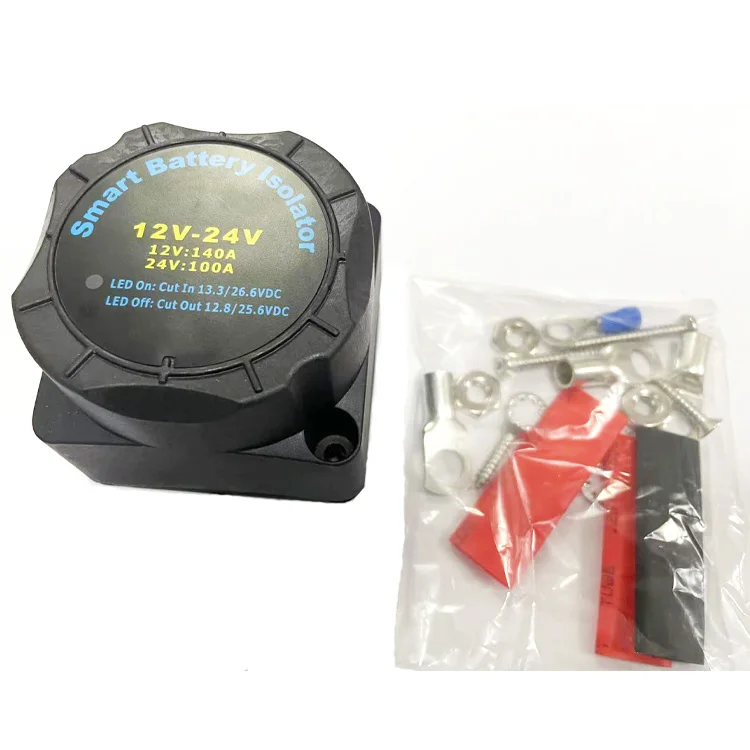 Умный двойной изолятор аккумулятора 140A 12 В чувствительное реле напряжения для морского автомобиля квадроцикла UTV RV лодки VSR