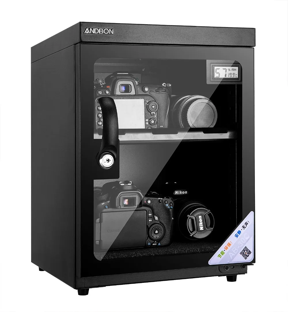 ANDBON 30 liter dry age cabinet Dehumidifier dry box for camera lens