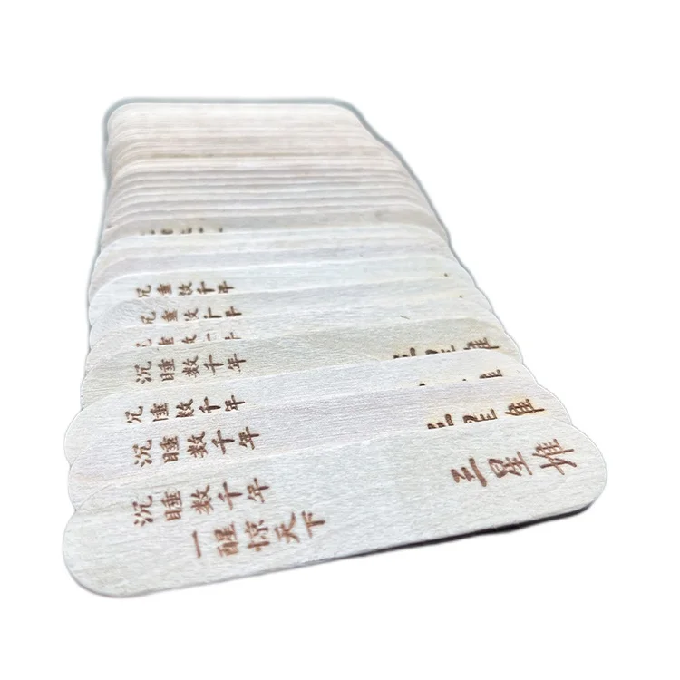 China Factory Good Quality Free Sample Wooden Round Primary Colour Ice Cream Stick