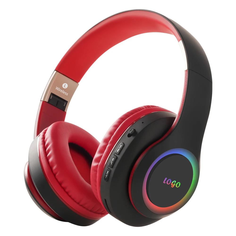 Folding high quality Type C charging port FM radio TF card wireless on ear headphones