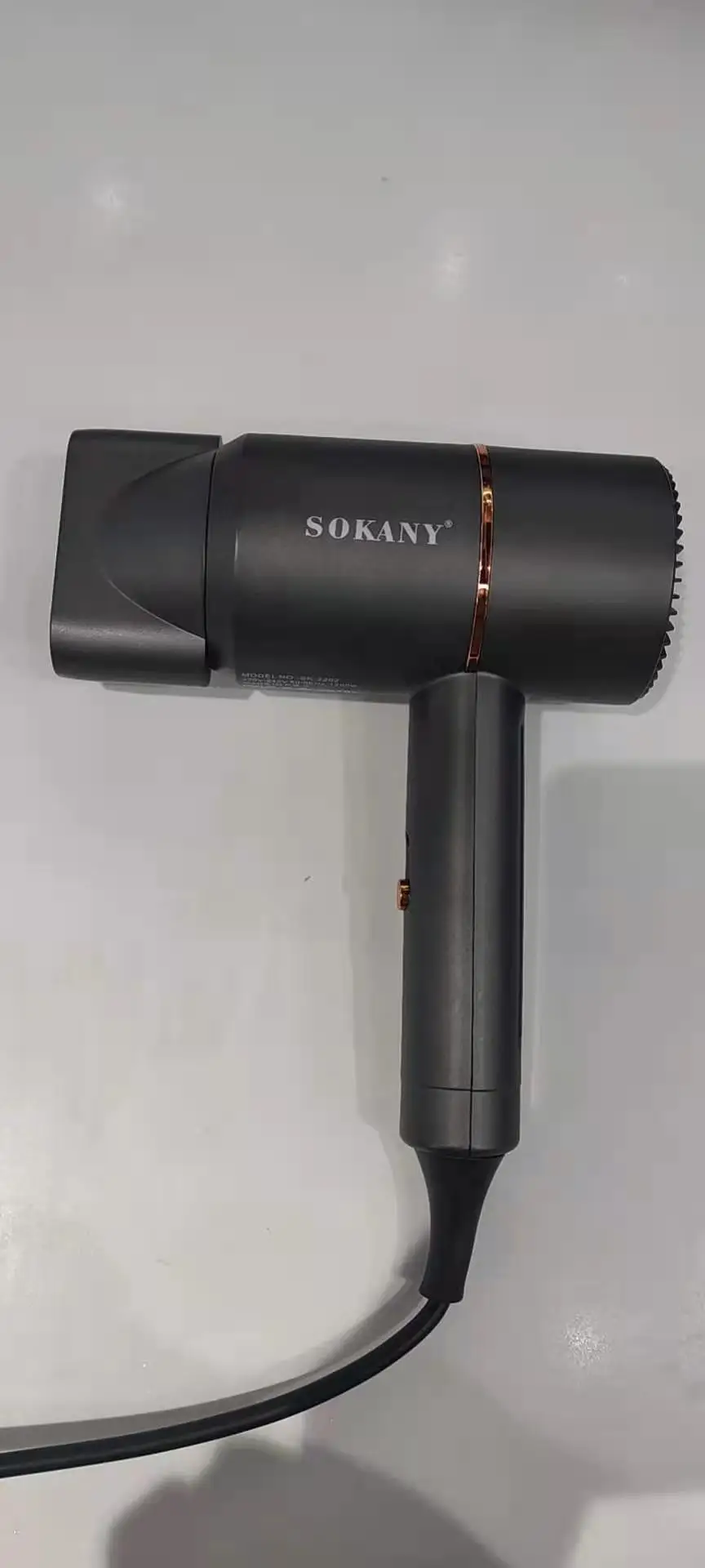 Professional hair dryer hot air style with nozzles blow dryer building hot cold air speed   adjust styling tool