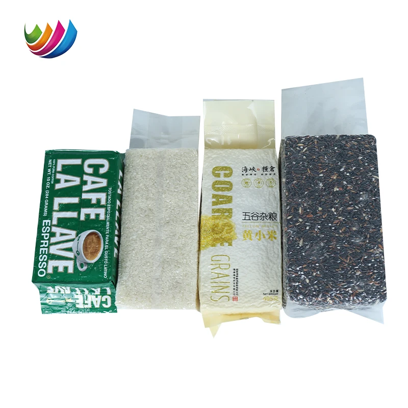 500g 1kg 5kg 10kg Nylon Vacuum Bag Custom Rice Storage Bags Transparent Pe Ny Food Grade Rice Brick Food Vacuum Packaging Bag