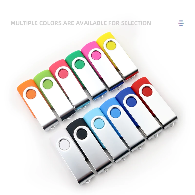 Wholesale Gifts Usb 2.0 3.0 Pendrive Metal & Plastic Swivel Pen Drive 4gb 8gb 16gb 32gb 64gb 128gb Flashdrive