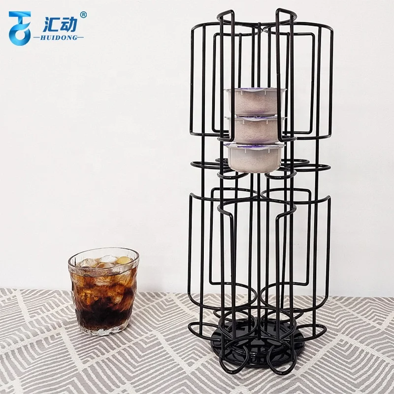 bartesian cocktail capsule holder home coffee syrup display rack rotating cocktail coffee capsule