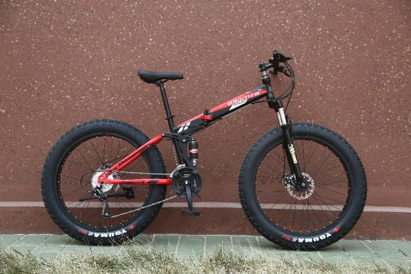 21 speed gear cycle 4.0 fat tire folding bike for wholesale