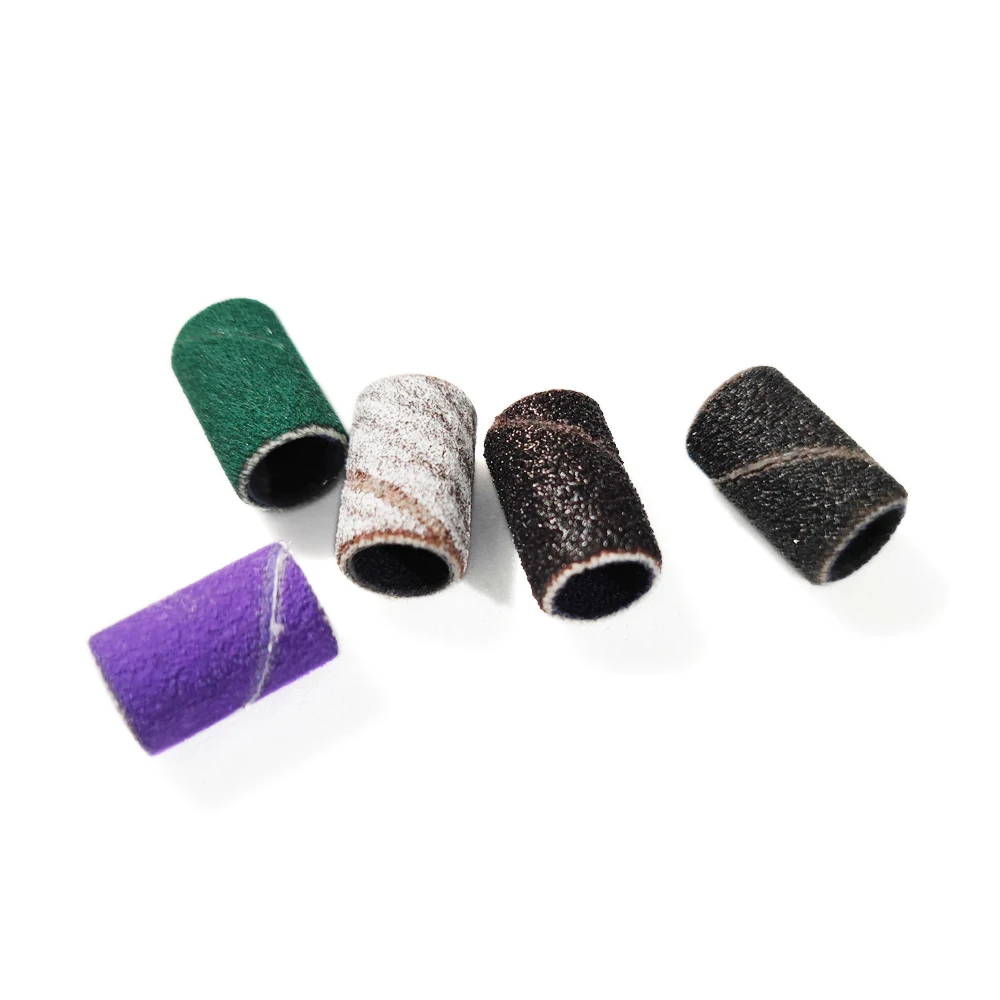 Wholesale Manicure Tools Custom Grit Nail Sanding Bands for Nail Drill Bits