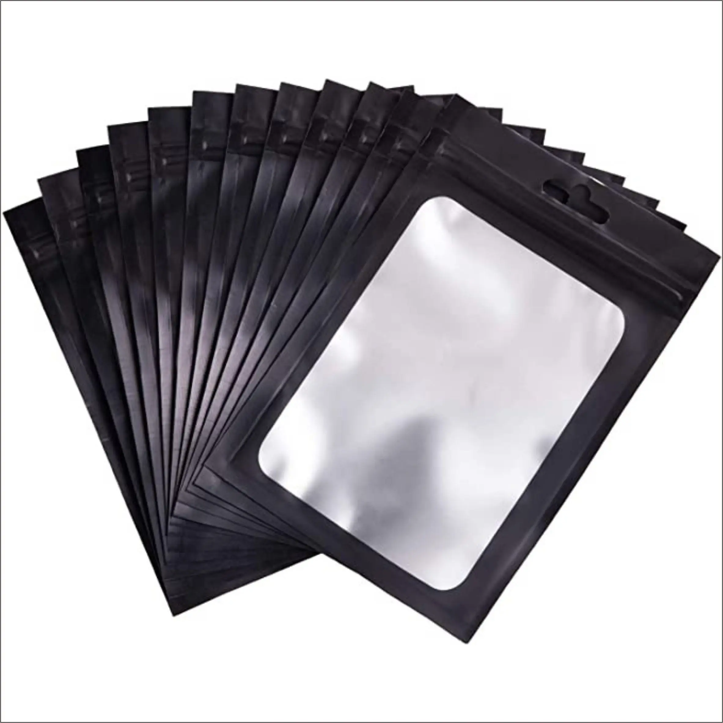 Custom Printing Holographic Mylar Plastic Bags Opp clear Packaging Ziplock Mobile Phone case Bag