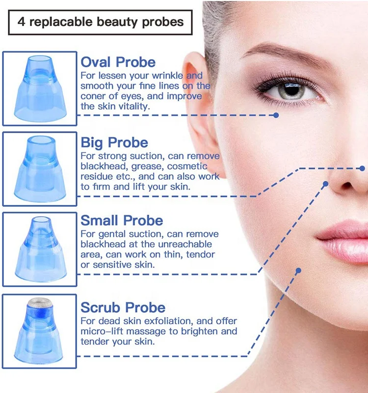 Wholesale deep cleansing face lifting Facial Rejuvenation Suction Pore Cleaner Portable Vacuum Blackhead remover