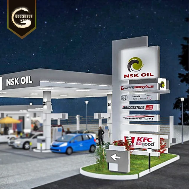 Metal Advertising Customized Wayfinding Pylon Signage