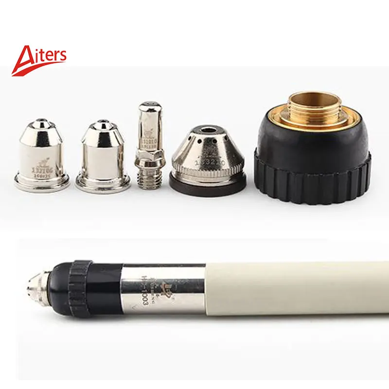 Original JiuSheng 100A CNC Cutting Accessories Plasma Parts Electrode and Nozzle Copper Shield and Outside Shield