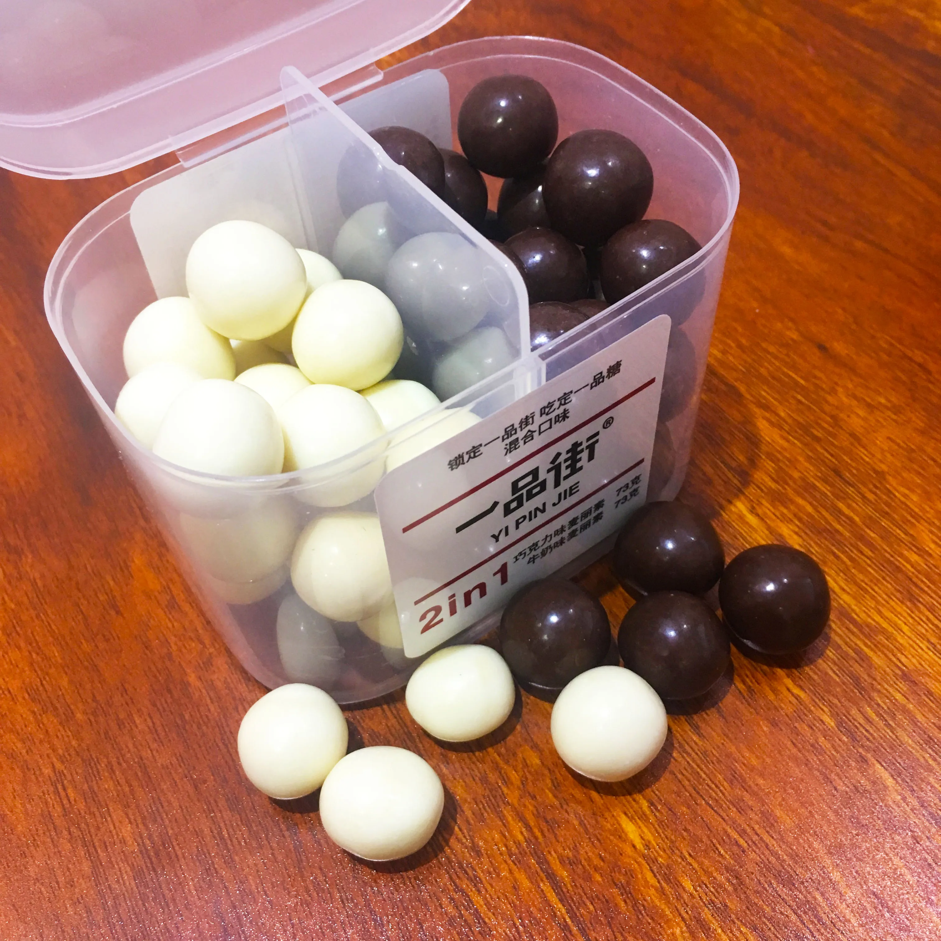 Молочный шоколад с хрустящим центром, сладкие композитные шоколадные конфеты 146 г