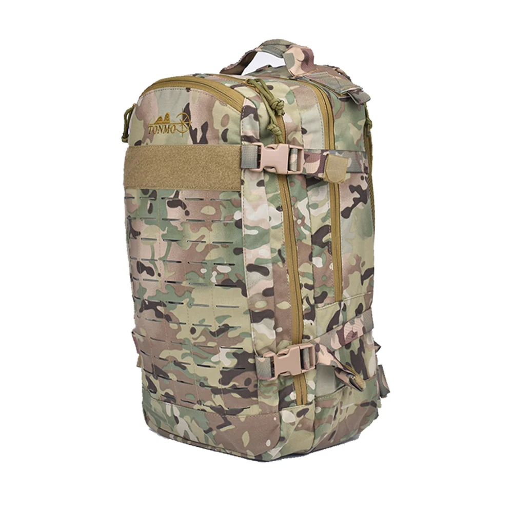 500D Nylon Waterproof Tactical Backpack for Hiking Outdoor Sports Mountain Hunting & Adventure Solid Color Polyester Lining